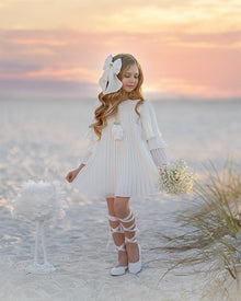 Girl | Sienna Pleated Dress | White
