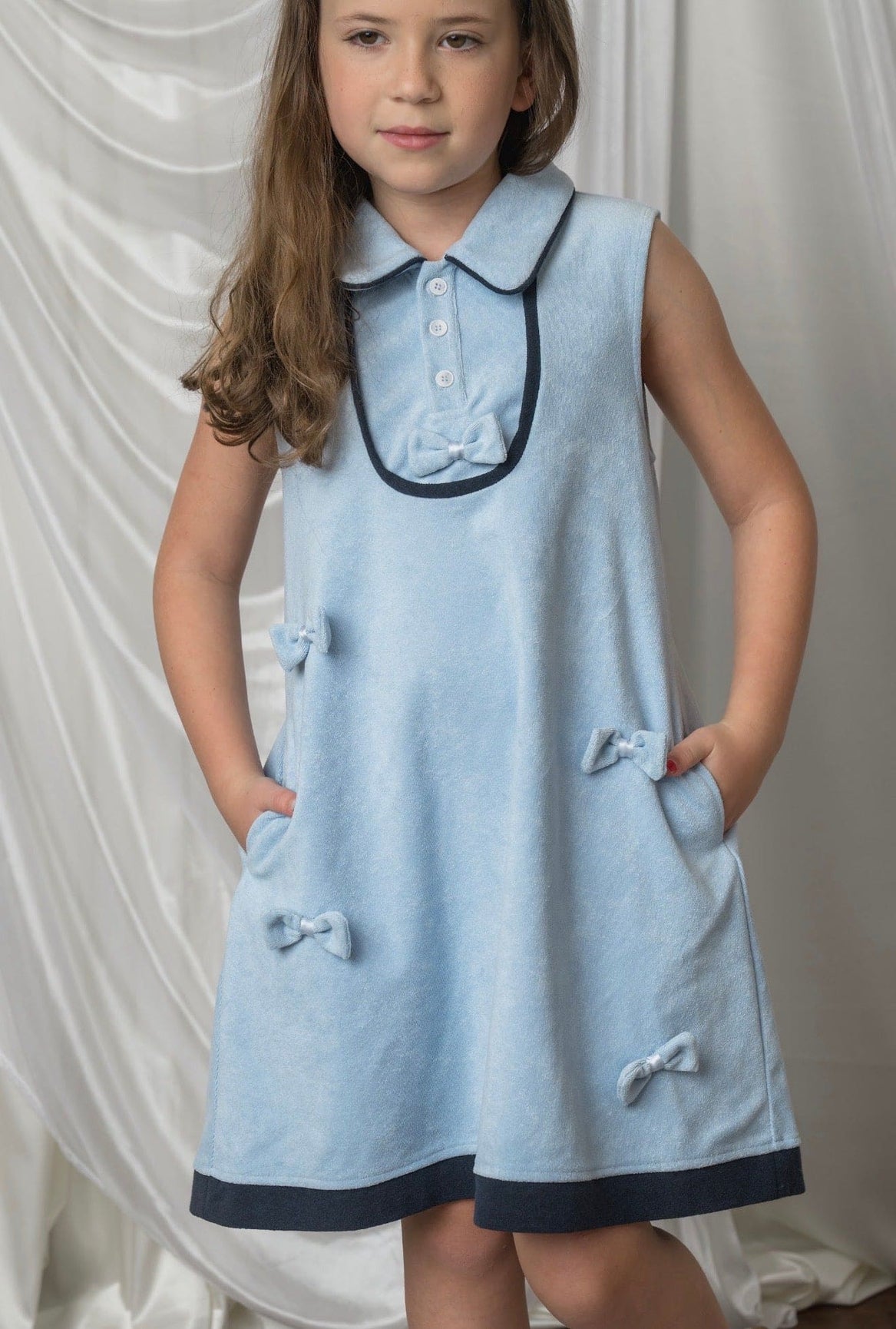 Girl | Terry Baby Blue Dress