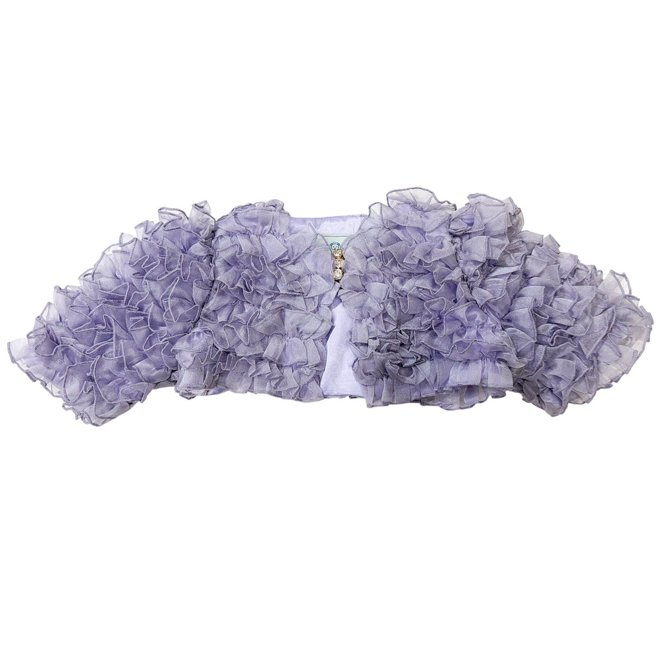 Girl | Violet Organza Ruffle Bolero Jacket