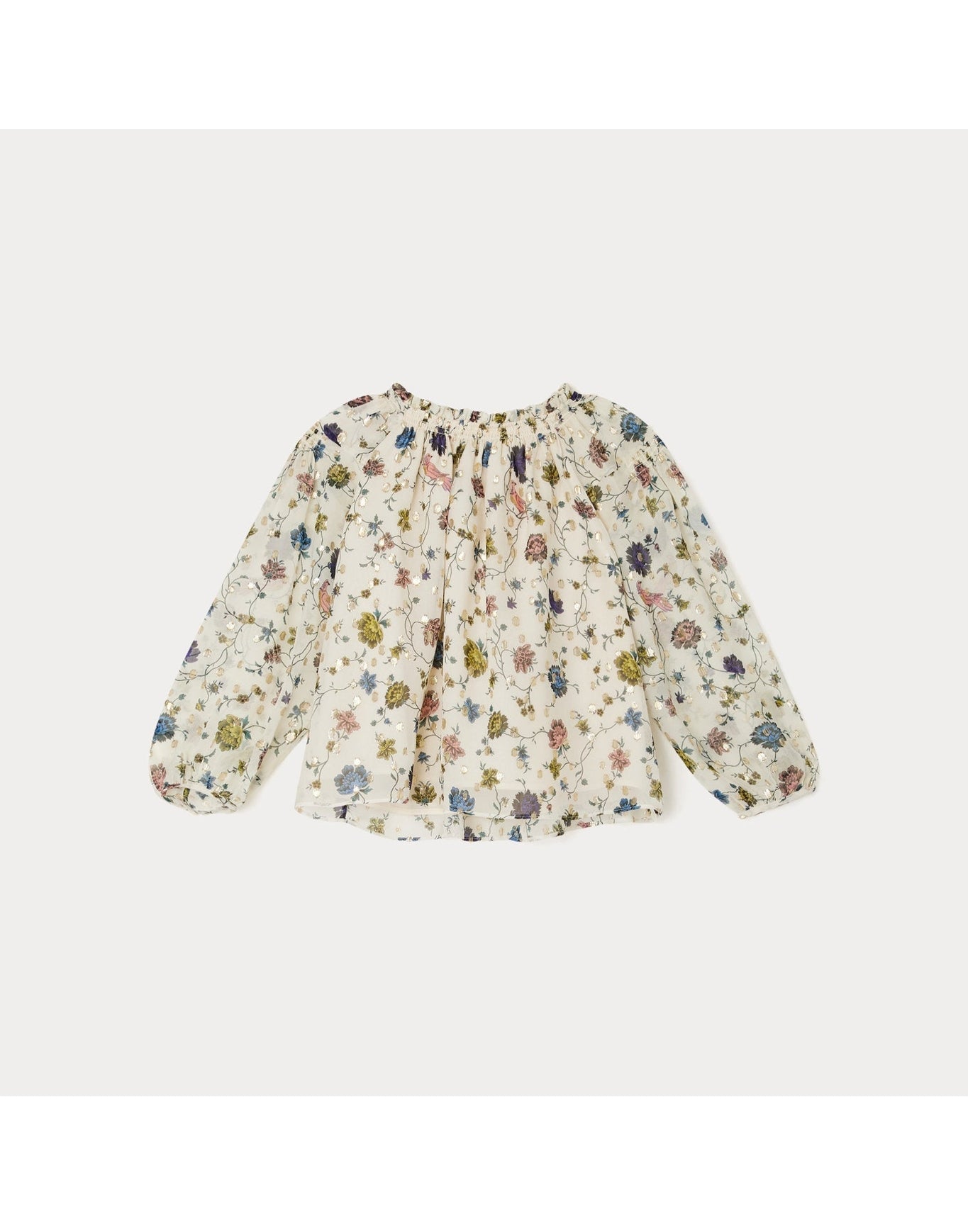 Girls | Brenda Blouse Flowers | 4Y-6Y | Ecru