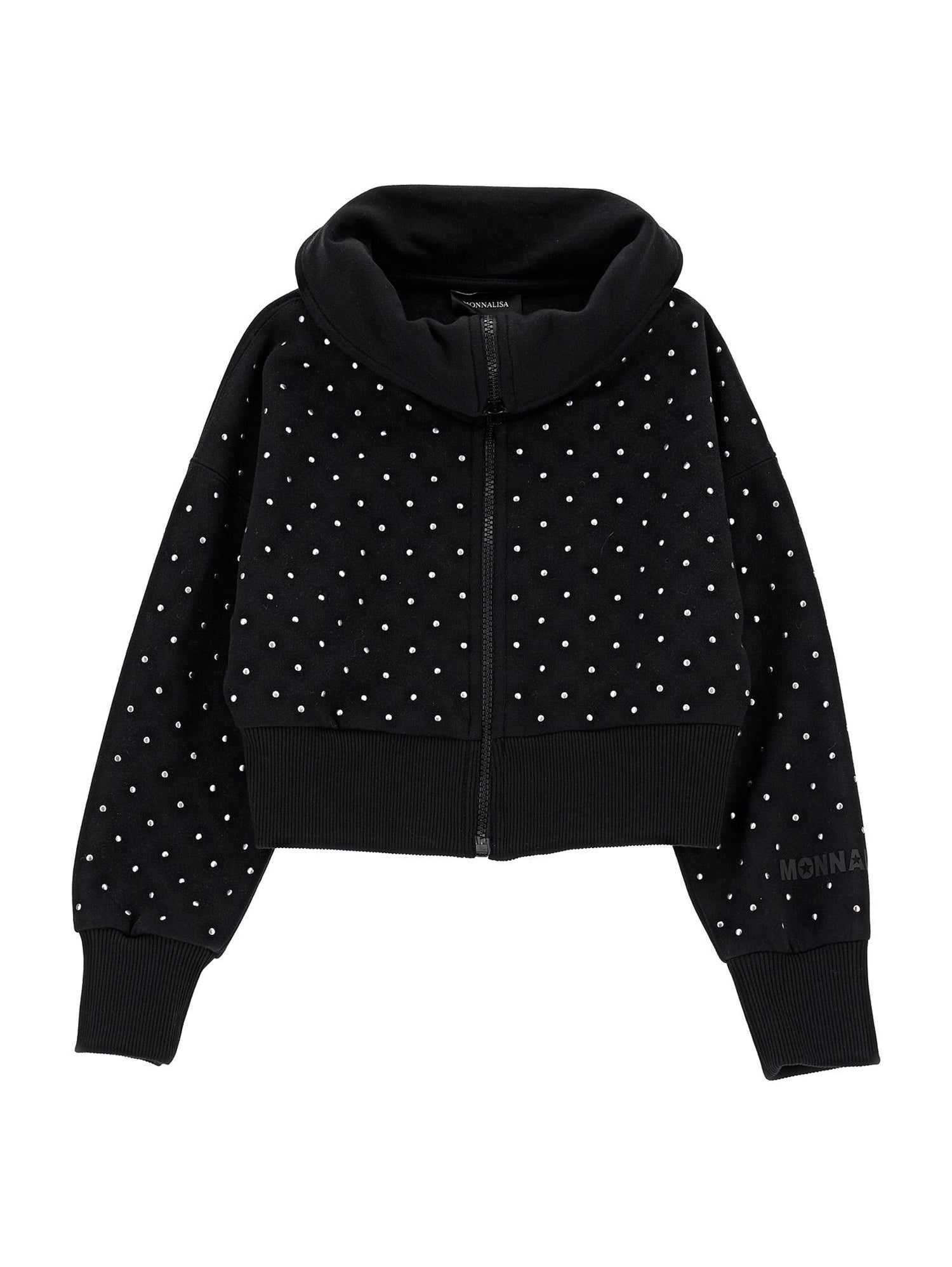 Girls | Cropped Fleece Jacket | Black