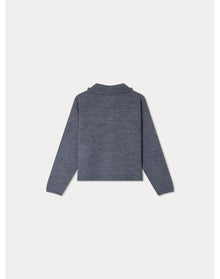 Girls | Diana Cardigan | Medium Heathered Gray