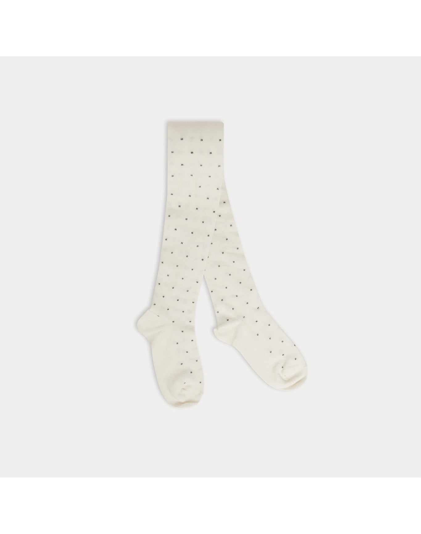 Girls | Dotty Tights | 28 | Milk White
