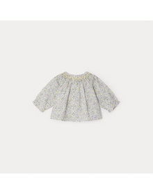 Girls | Griotte Smocked Blouse | Grey