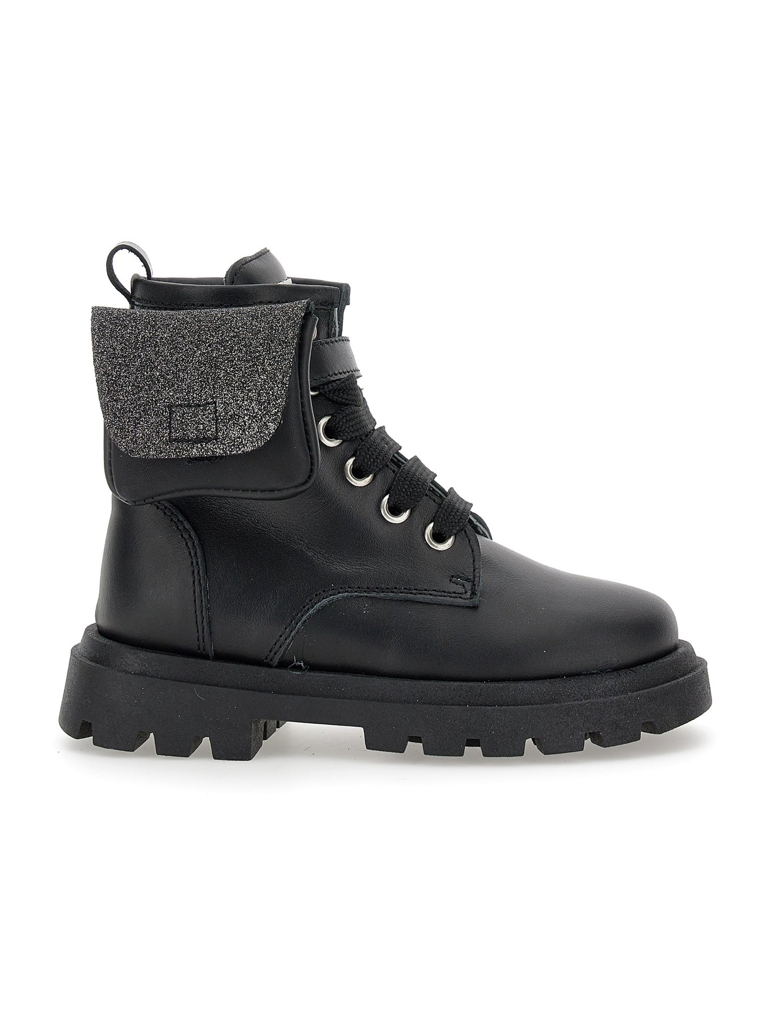 Girls | Leather Boots With Pocket | Black