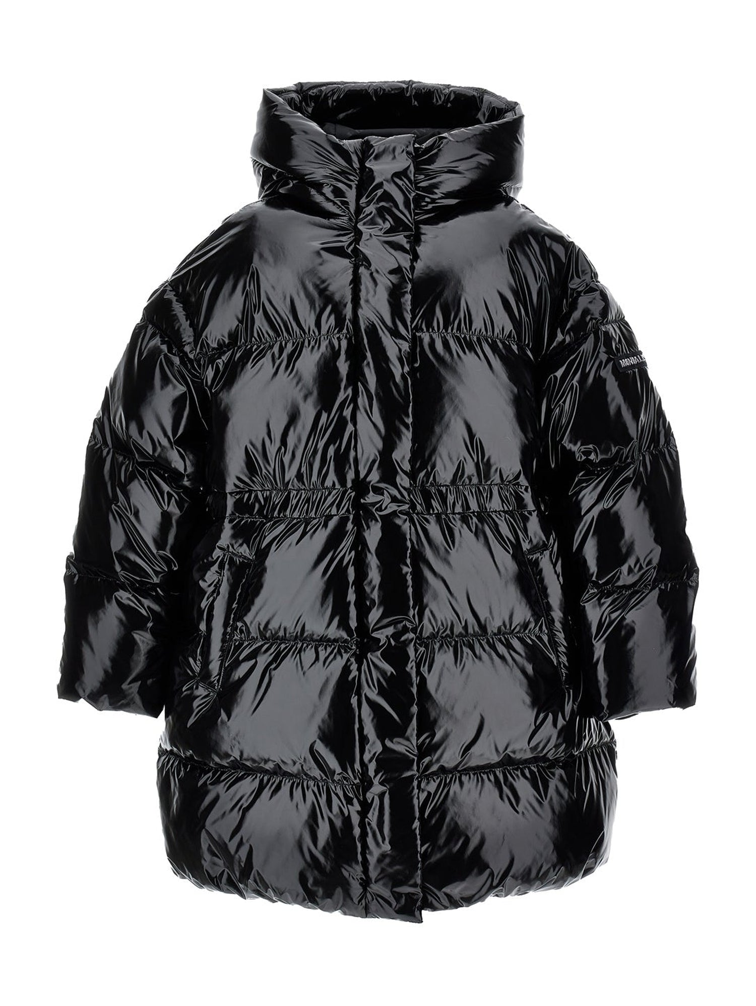 Girls | Shiny Genuine Down Jacket | Black