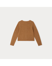 Girls | Toesie Cardigan Silkscreen | Hazelnut