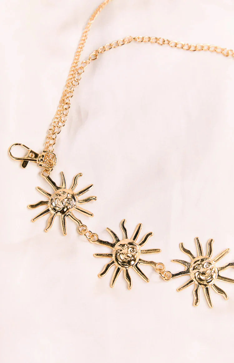 Multi Chain Star Belt | Gold