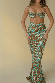 Low Rise Long Slip Skirt | Groovy