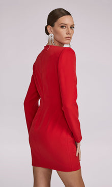 Lorenzo Crepe Dress | Rouge