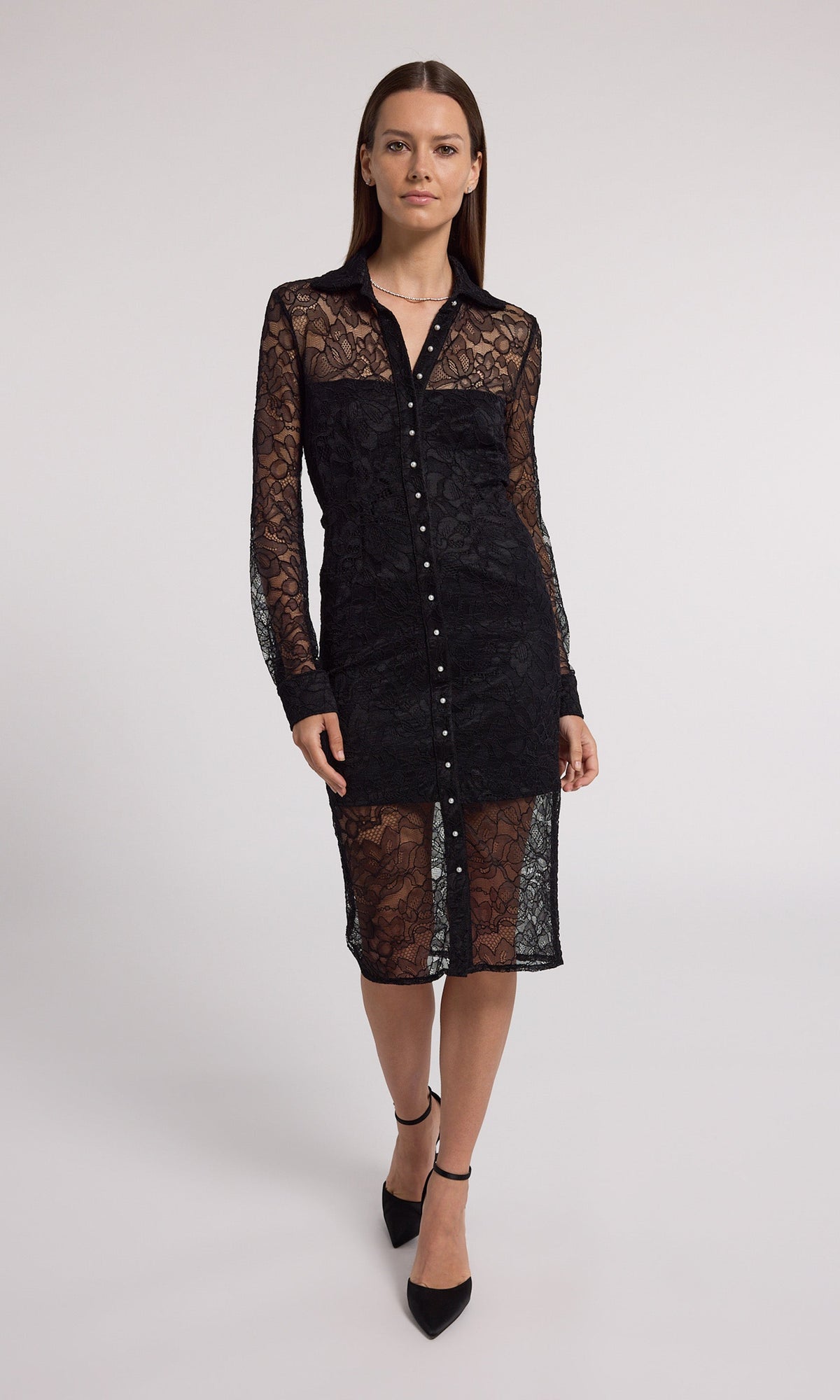 Lorene Lace Dress | Black