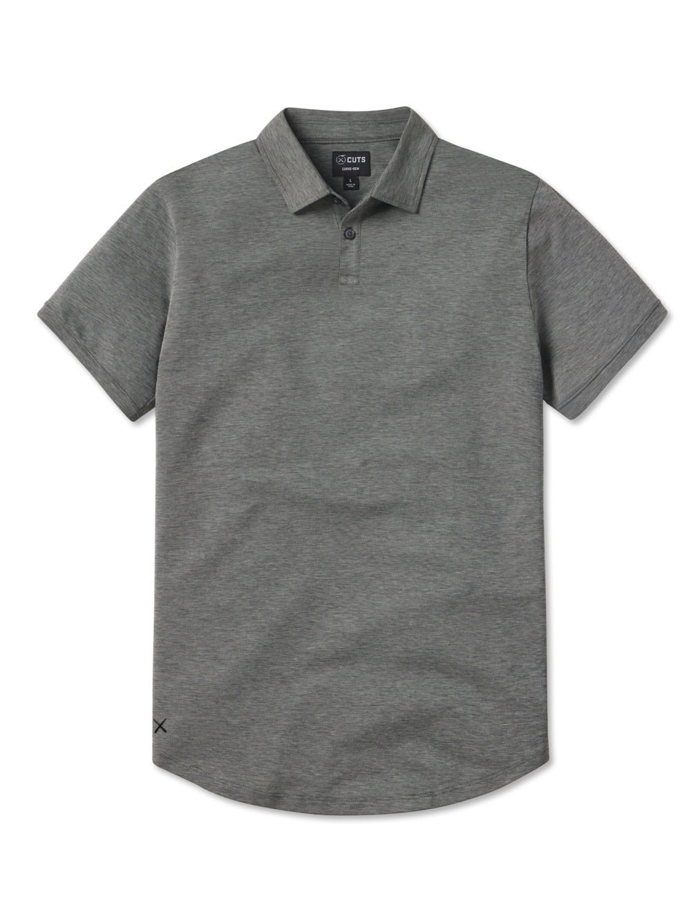 Universal COZ Polo | Heather Black Classic-fit Pima Cotton Blend