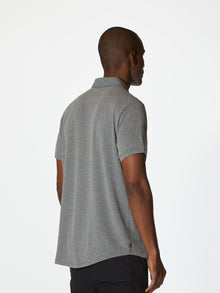 Universal COZ Polo | Heather Black Classic-fit Pima Cotton Blend