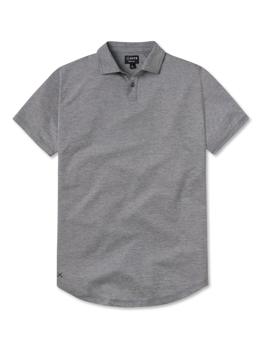 Universal COZ Polo | Heather Pacific Blue Classic-fit Pima Cotton Blend