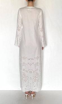 Hemant And Nandita | Bagh Organza Long Kaftan | White