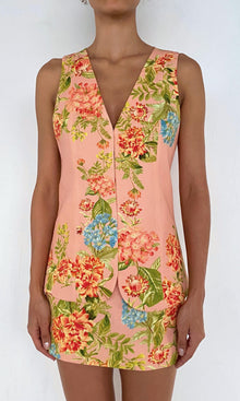 Hemant And Nandita | Dhun Linen Cotton Vest | Multi