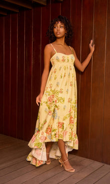Womens | Dhun Cotton Poplin Long Dress | Multi