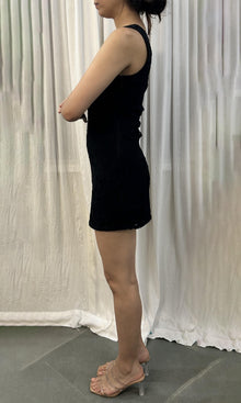 Hemant And Nandita | Inv Viscose Short Dress | Black