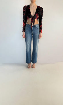 Womens | Inv Velvet Top | Black/Red