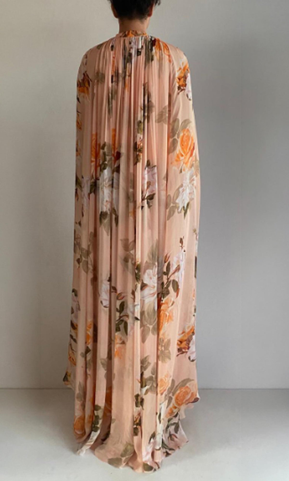 Hemant And Nandita | Kena Flat Chiffon Maxi Dress | Multi