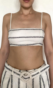 Hemant And Nandita | Rekh Organza Bandeau | White
