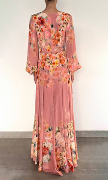 Hemant And Nandita | Saba Viscose Long Dress | Pink