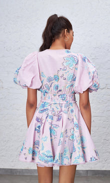 Hemant And Nandita | Sahar Cotton Short Dress | White Multi