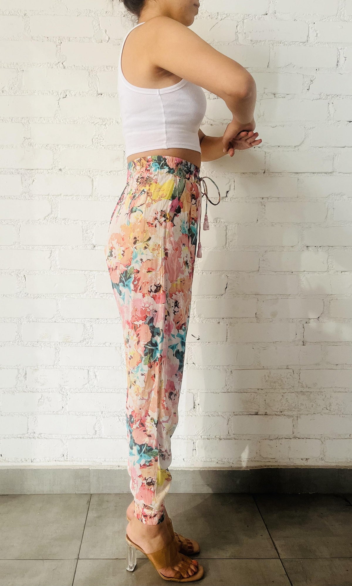 Hemant And Nandita | Teien Lurex Moss Crepe Pants | Multi
