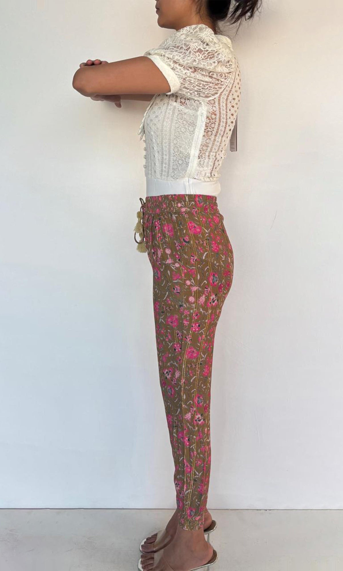 Womens | Vim Viscose Moss Crepe Pants | Musturd