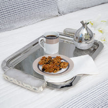 Hospitality Tray | Silver & Crystal | Single