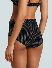 Party Starter High Rise Bikini::Crystal Black::Back