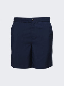 Men | Ami Alexandre Mattiussi | Elasticated Waist Shorts | Nautic Blue