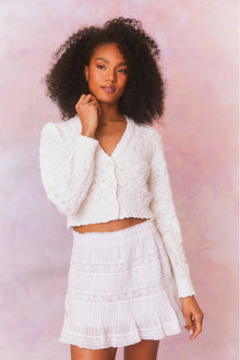 Womens | Hyacinth Knit Cardigan | White