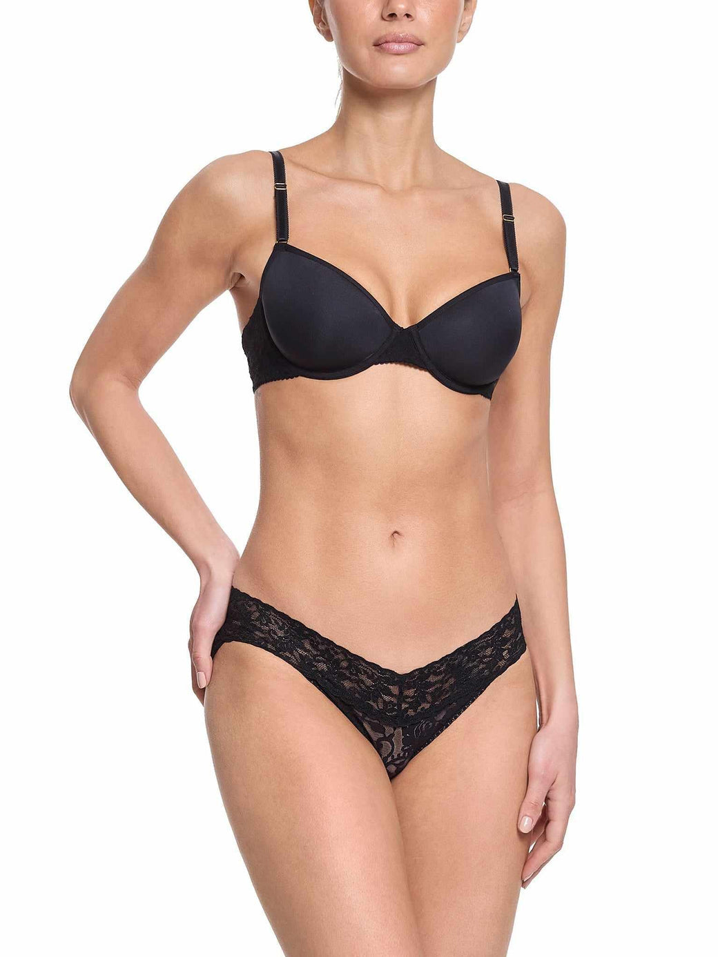 Signature Lace T-Shirt Bra | Black