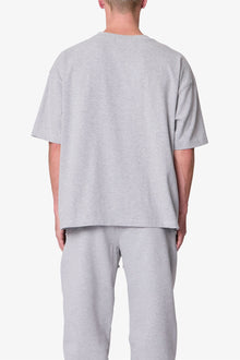 Heavy Basic Boxy Tee | Marled Grey