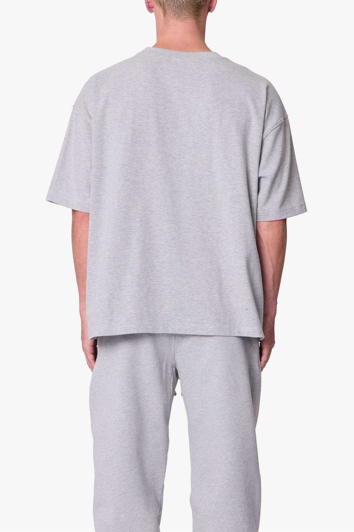 Heavy Basic Boxy Tee | Marled Grey