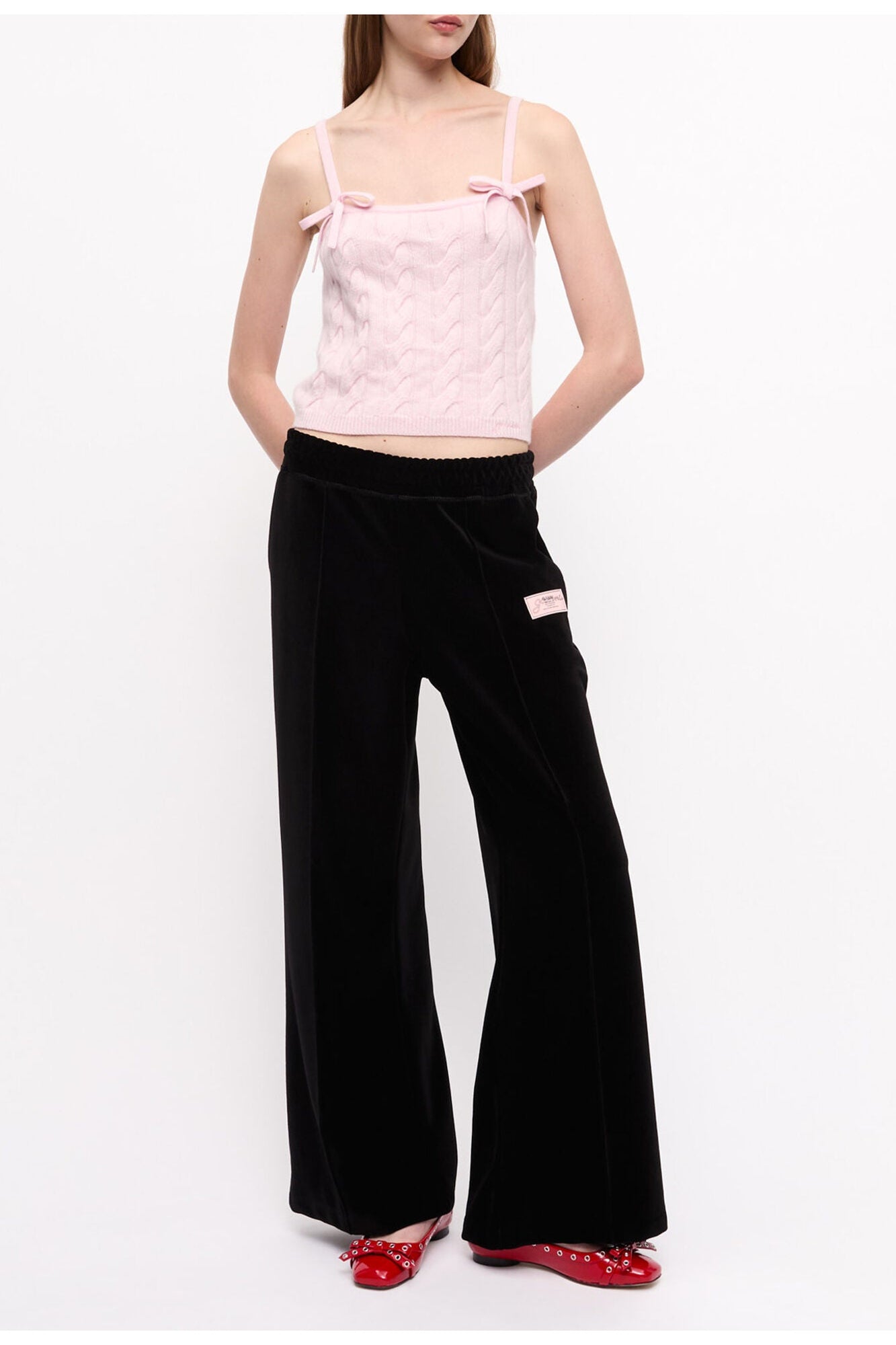 Heavy Velour Pants | Black