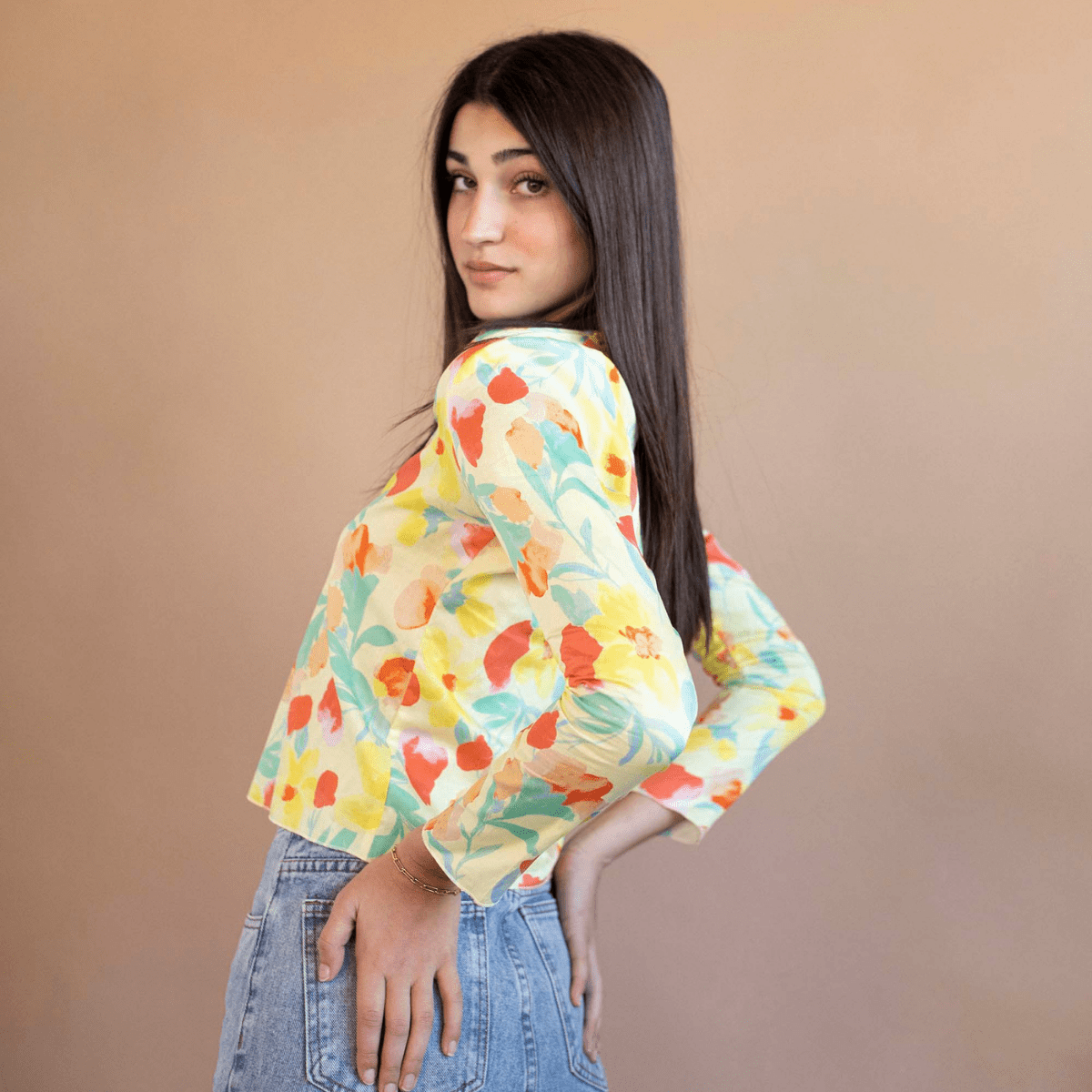 Tie-Up Cardi | Helena Floral