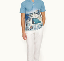 Hibbert Roc Pool Photographic Print Classic Fit Capri Collar Cotton Shirt | Roc Pool Ii