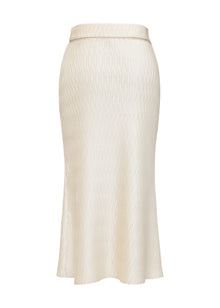High-Waist Skirt | Beige