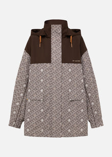 High V-Neck Jacket | Brown