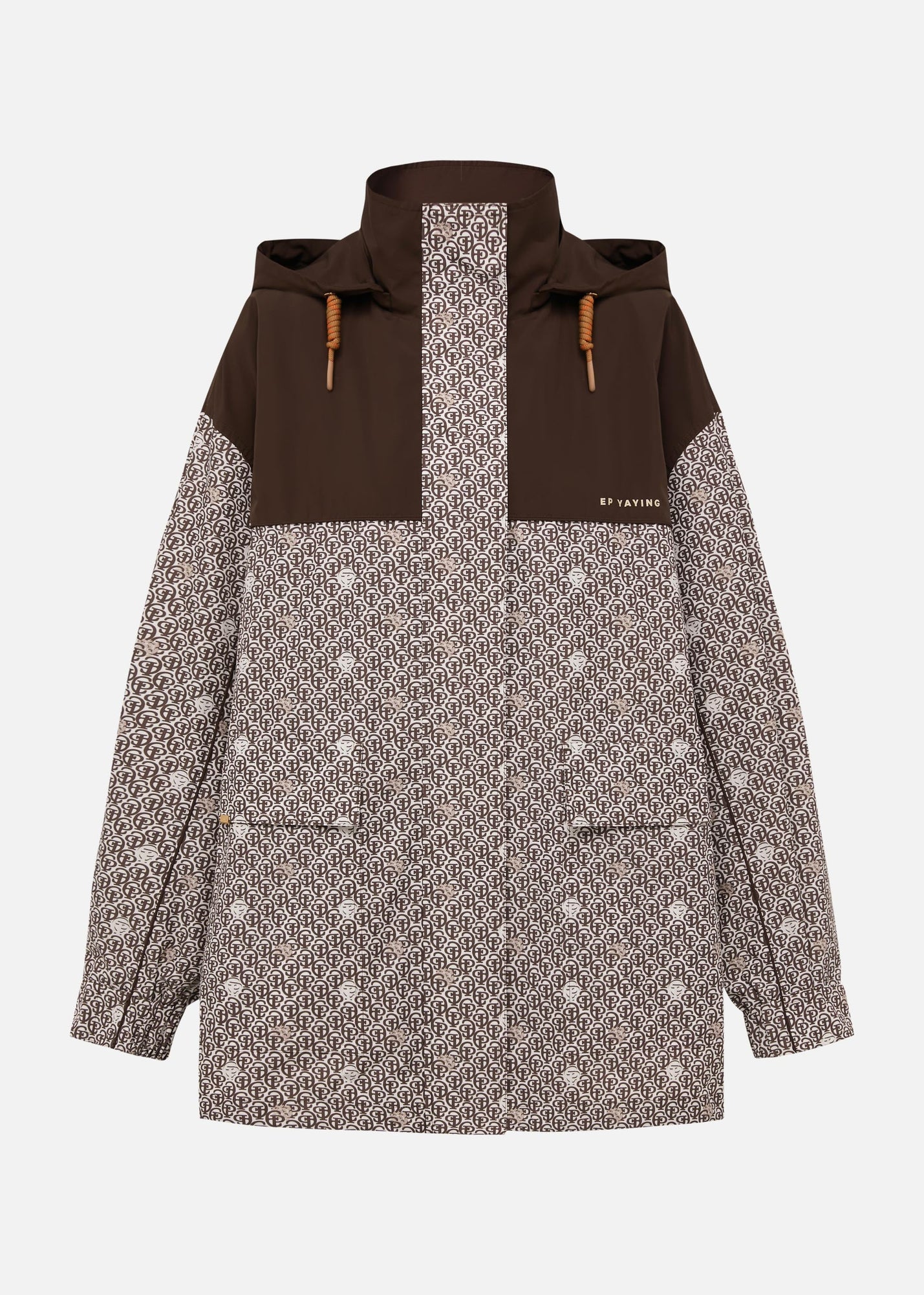 High V-Neck Jacket | Brown