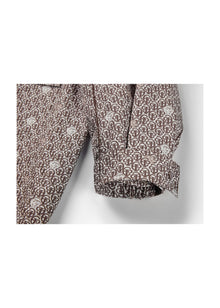 High V-Neck Jacket | Brown