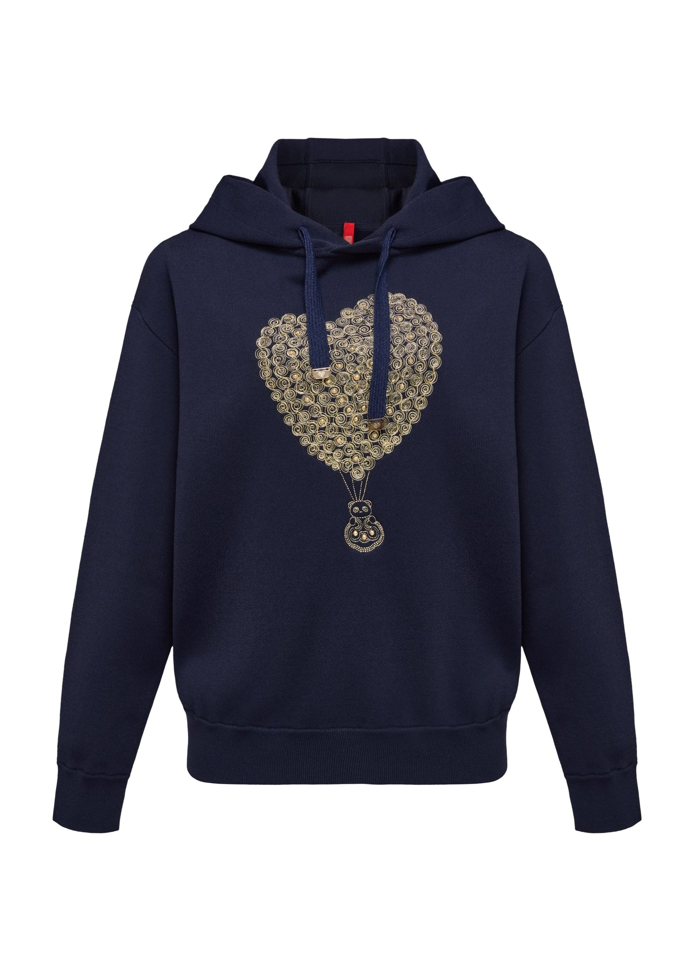 Hoodie with Embroidery | Navy