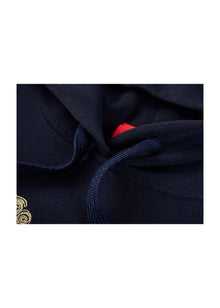 Hoodie with Embroidery | Navy