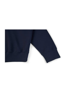 Hoodie with Embroidery | Navy