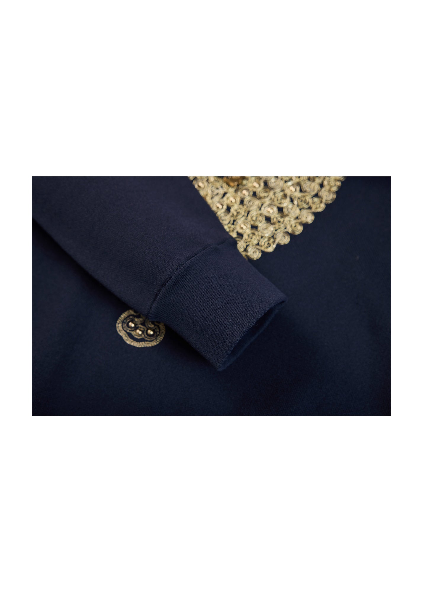 Hoodie with Embroidery | Navy