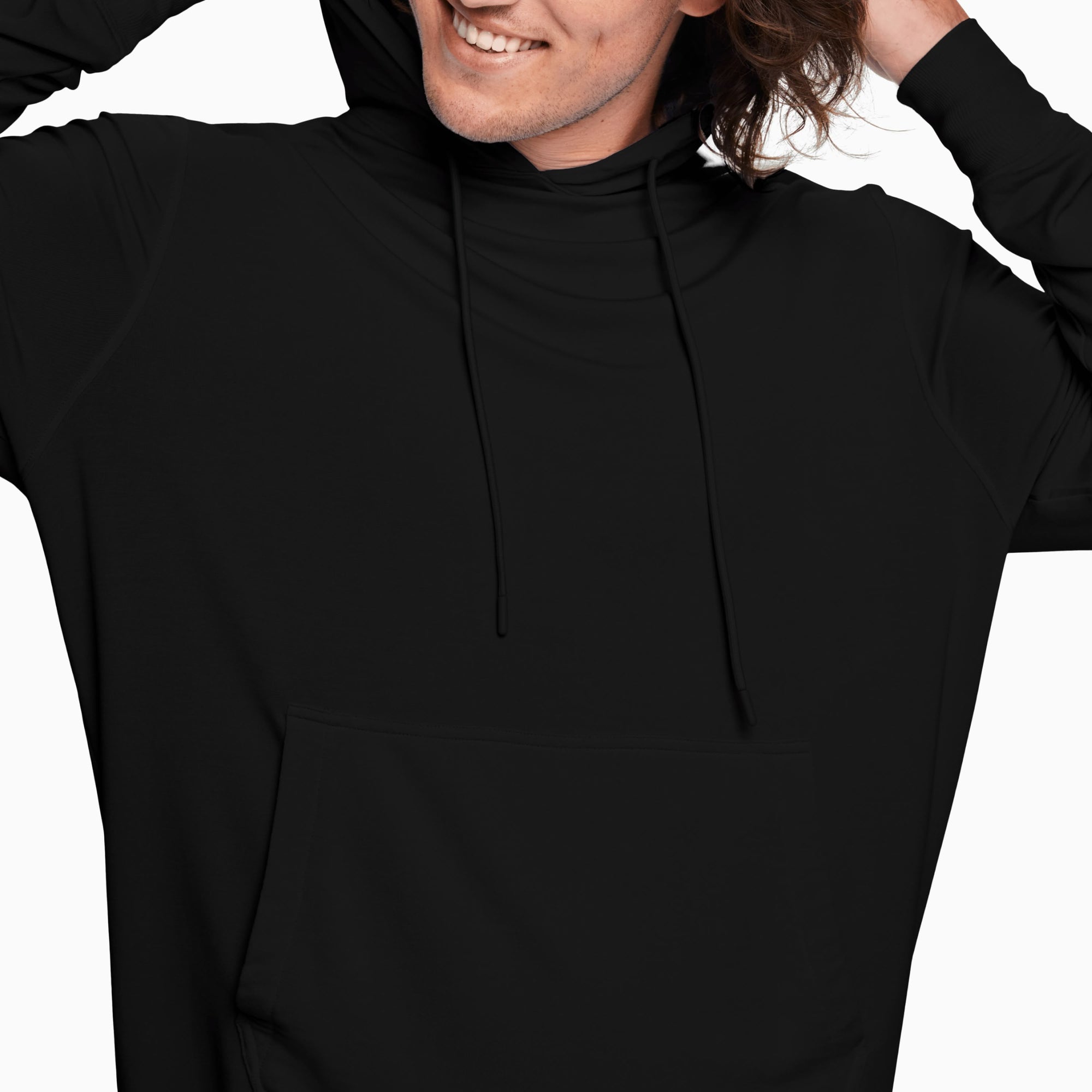 Modal French Terry House Hoodie | Black