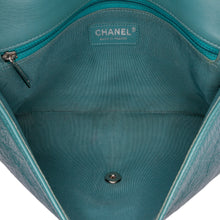 Chanel | Pre-Owned Medium Crumpled Calfskin Bi Vintage Full Flap | Blue/Turquoise