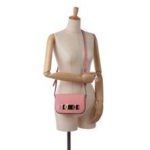 Prada | Pre-Owned Glace Calf Studded Etiquette Crossbody | Pink/Blush